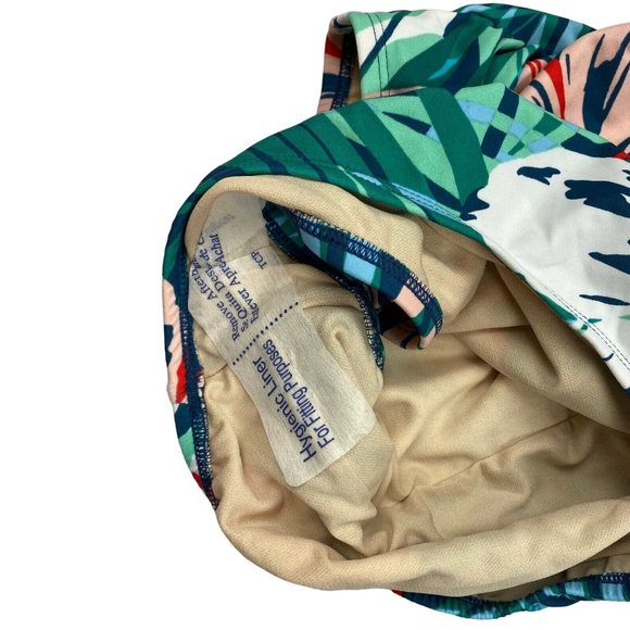 Kona Sol One Piece Swimsuit Size Medium Womens Floral Lace Up Back 238019387 - Picture 8 of 9